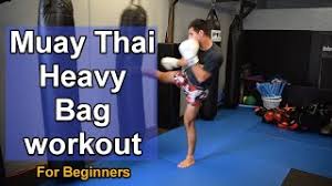 12 min muay thai heavy bag workout for