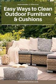 To Clean Patio Furniture And Cushions