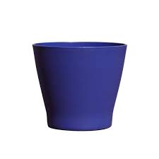 Vase 6 In Ocean Blue Plastic Planter