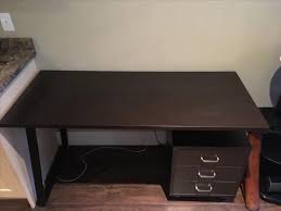 And how to do it for under $75.here is. Dark Wooden Desk With 3 Drawers Central Saanich Victoria Mobile
