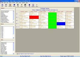 Time Table Software Timetables Class Schedule Maker