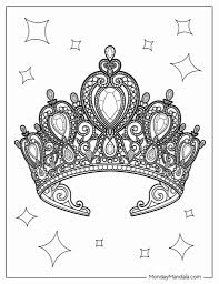 20 crown coloring pages free pdf