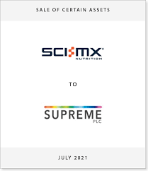 of sci mx nutrition to supreme plc