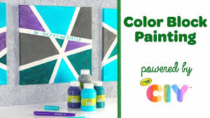 Color Block Painting Craft Block