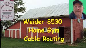 weider 8530 home gym cable routing