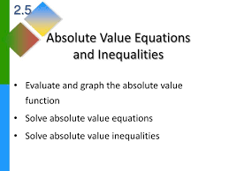 Ppt Absolute Value Equations And