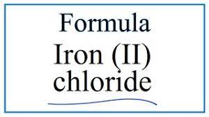 formula for iron ii chloride