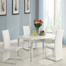 piece chrome dining table set