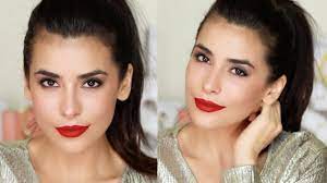 red lip makeup tutorial sazan hendrix
