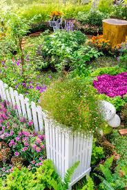 white wood fence and flower decoration