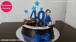 40th birthday cakes for men design