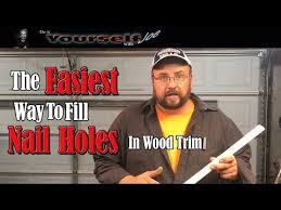 how to fill nail holes in trim you