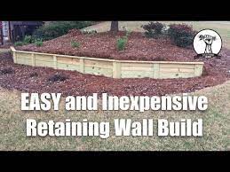 Inexpensive Retaining Wall