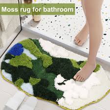 bathroom rugs non slip moss bath mat