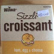 wawa sizzli croissant ham egg
