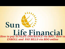how to pay sunlife insurance via bdo