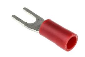 Rs Pro Insulated Crimp Spade Connector 0 5mm To 1 5mm 22awg To 16awg M3 Stud Size Vinyl Red