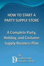 how to start a party supply a