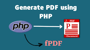 generate pdf in php with fpdf cl