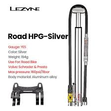 lezyne bicycle portable pump 90 160 psi