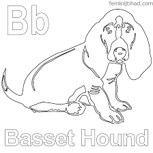 Free printable tiny the cute basset hound coloring page in vector format, easy to print from any device and automatically fit any paper size. B For Basset Hound Coloring Pages Free Coloring Sheets Basset Basset Hound Coloring Pages