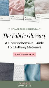 the fabric glossary comprehensive