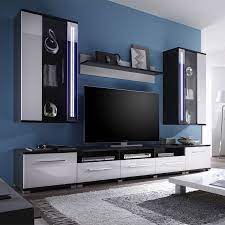 Modern Lacquer Glass Door Tv Cabinets