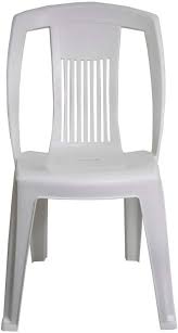 Duna Bistro White Plastic Garden Chair