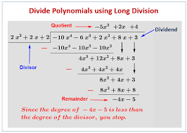 Dividing Polynomials By Long Division