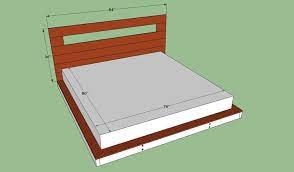 bed frame plans platform bed plans