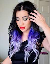 Brown hair with bleached undernealth are very popular today. Dark Brown Hair With Purple Highlights Underneath Shopping Guide