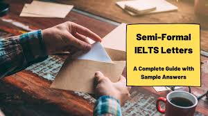 semi formal letter writing for ielts