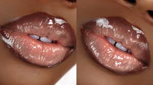 glossy lip tutorial for woc dark