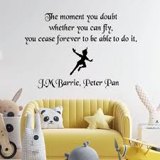 Peter Pan Book Quote Decal Wall Sticker