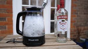 a kettle filled with alcohol boil dry