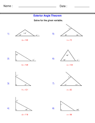 the exterior angle theorem triangle