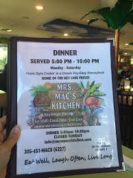 mrs macs kitchen ii 99020 overseas hwy