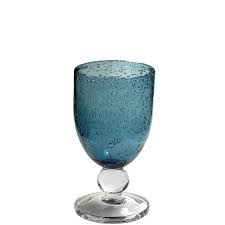 bubble water goblets teal