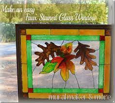 Make A Faux Stained Glass Window Just