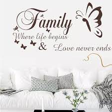Cada familia tiene una historia art wall decals, warm family quotes wall decal, vinyl sayings words wall decor, removable diy wall mural for bedroom, living room, home decoration $8.99 $ 8. Family Where Life Begins Love Never Ends Wall Decals Quotes Living Room Decor Diy Wall Stickers Vinyl Art Letters Wall Stickers Aliexpress