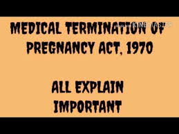 Medical Termination Of Pregnency Act
