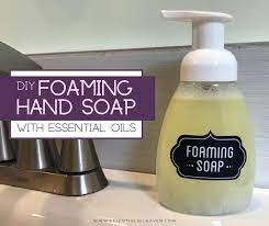 diy foaming hand soap homemade young