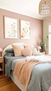 pink two colour combination for bedroom