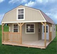 Find an ez portable buildings dealer near you! The Deluxe Lofted Barn Cabin