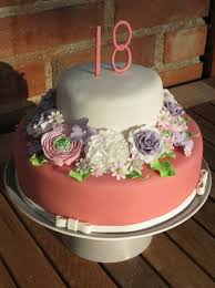 Our cakes are covered in sugarpaste fondant which creates an airtight seal. An 18th Birthday Cake With Lots And Lots Of Handmade Sugar Flowers Cakecentral Com