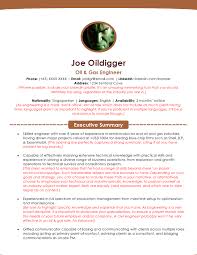 Oil And Gas Resume Sample Template Resumewriter Sg