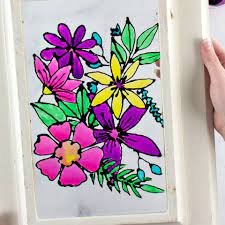 Faux Stained Glass Painting Art