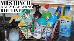 mrs hinch daily cleaning routine