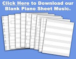 free blank piano sheet available