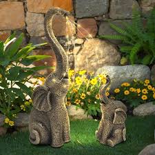 Ivcoole Garden Statues Elephant Decor